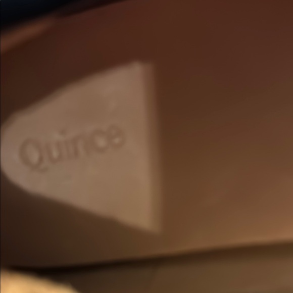 Quince Black Italian Suede Penny Loafer Size 7 EUC Stacked Wood Heel Like New - Picture 10 of 11